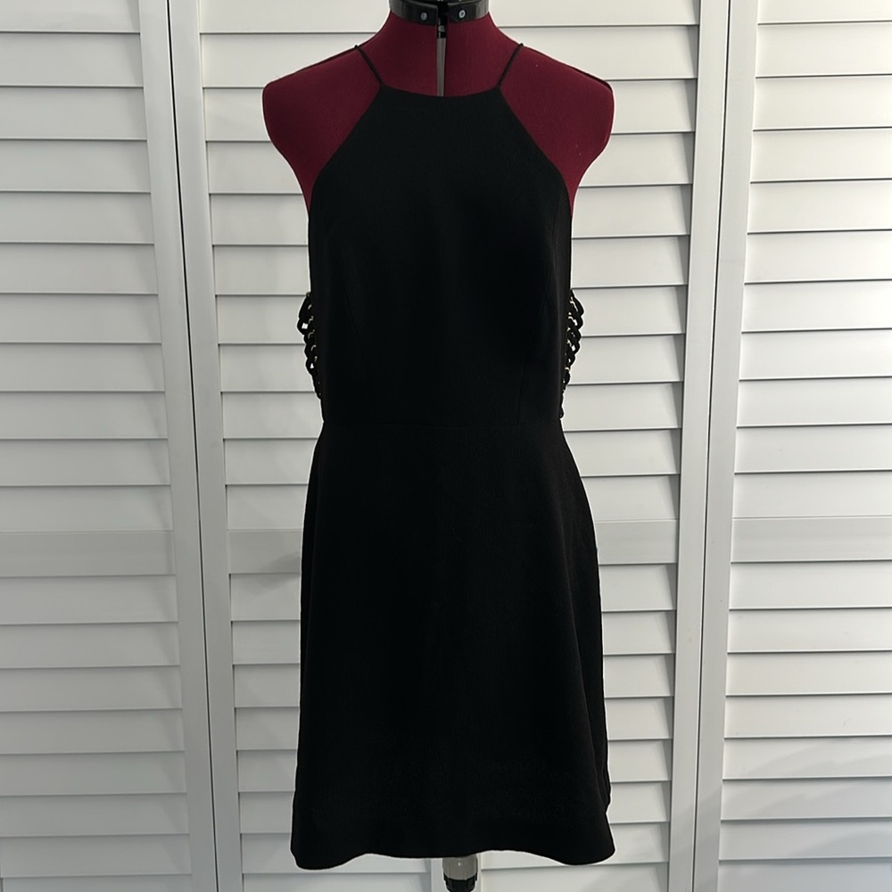 Zimmerman Black Crepe Harness Dress Size 3